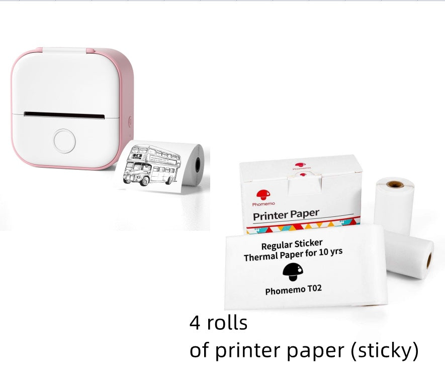 Portable Mini Thermal Label & Photo Printer – Bluetooth Price Tag Printer