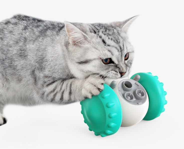 Interactive Pet Feeding Toy Car – Slow Food Balance Toy for Dogs & Cats