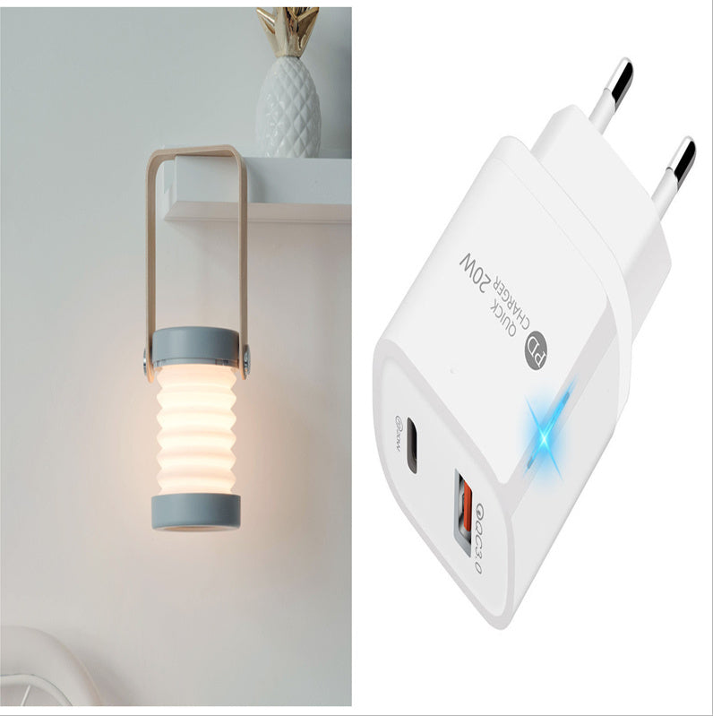 Foldable LED Night Light - Touch Dimmable & USB Rechargeable