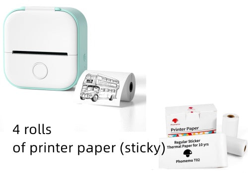 Portable Mini Thermal Label & Photo Printer – Bluetooth Price Tag Printer