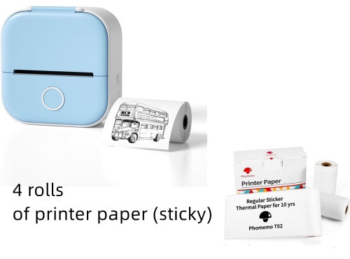 Portable Mini Thermal Label & Photo Printer – Bluetooth Price Tag Printer