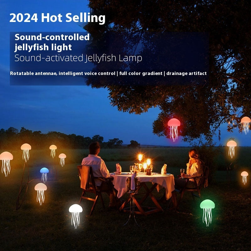LED Jellyfish Mood Lamp – Smart Night Light for Desk & Bedside