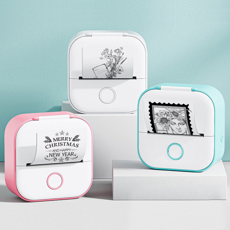 Portable Mini Thermal Label & Photo Printer – Bluetooth Price Tag Printer