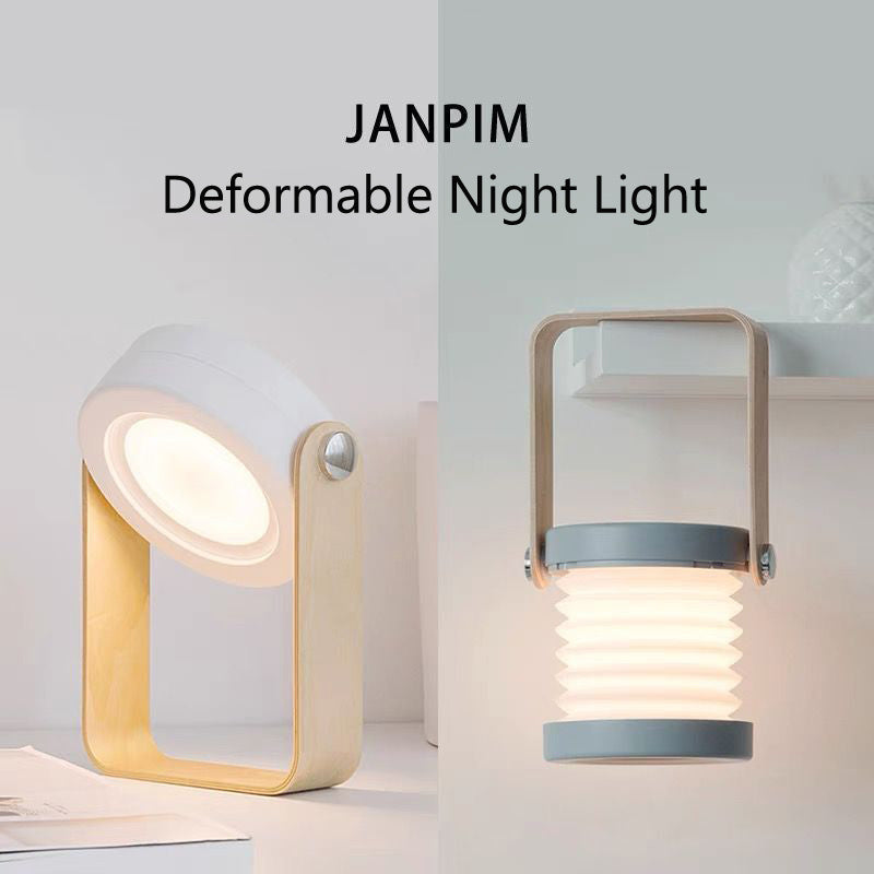 Foldable LED Night Light - Touch Dimmable & USB Rechargeable