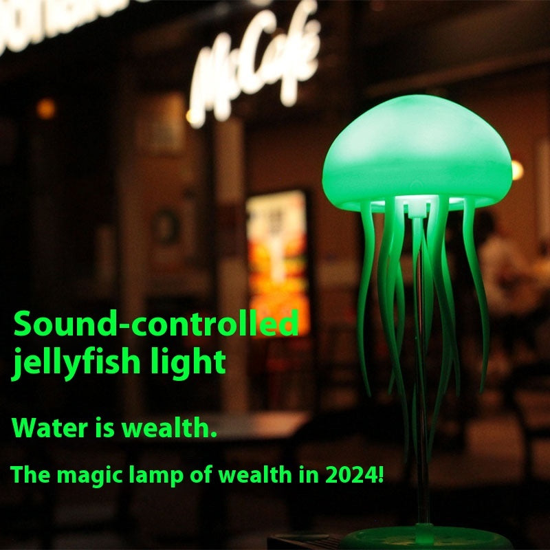 LED Jellyfish Mood Lamp – Smart Night Light for Desk & Bedside