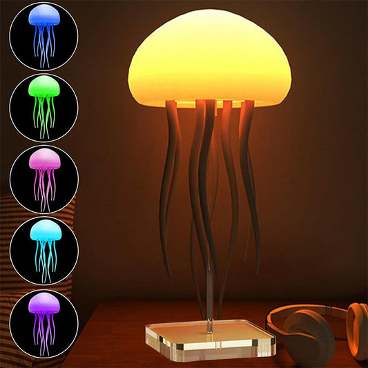 LED Jellyfish Mood Lamp – Smart Night Light for Desk & Bedside