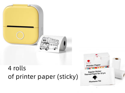 Portable Mini Thermal Label & Photo Printer – Bluetooth Price Tag Printer