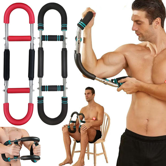 U-Shaped Arm & Chest Strengthener – Adjustable Forearm Trainer for Home Gym