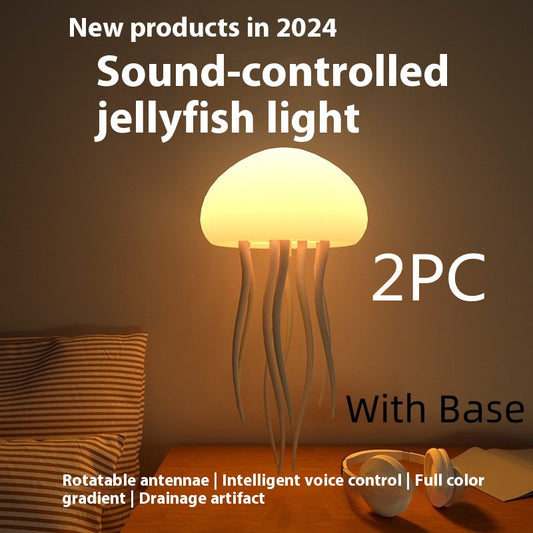 LED Jellyfish Mood Lamp – Smart Night Light for Desk & Bedside